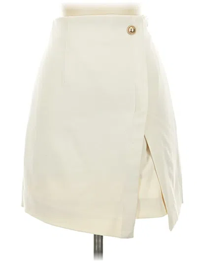 Pre-owned Urban Revivo Formal Skirt In White