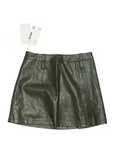 Pre-owned Urban Revivo Leather Skirt In Green
