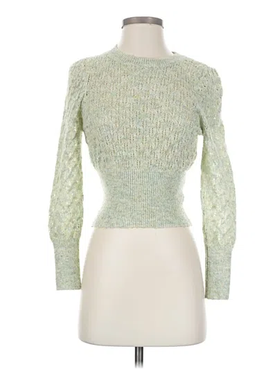 Pre-owned Urban Revivo Pullover Sweater In Green