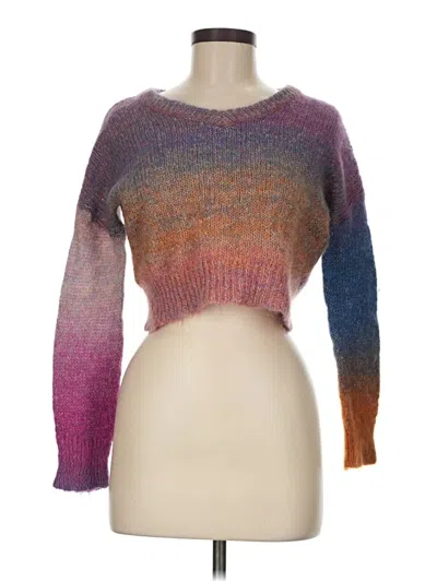 Pre-owned Urban Revivo Pullover Sweater In Purple