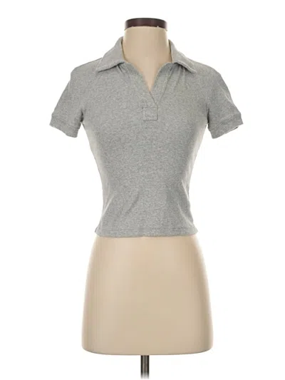 Pre-owned Urban Revivo Short Sleeve Polo Shirt In Gray