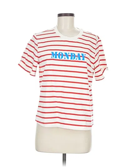 Pre-owned Urban Revivo Short Sleeve T-shirt In White