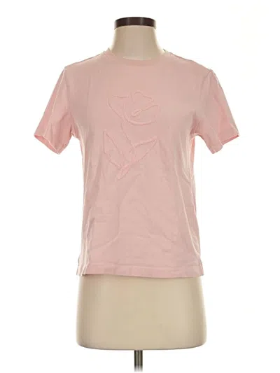 Pre-owned Urban Revivo Short Sleeve T-shirt In Pink