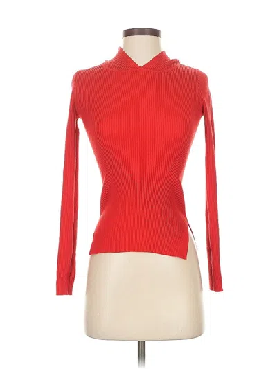 Pre-owned Urban Revivo Turtleneck Sweater In Red
