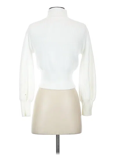 Pre-owned Urban Revivo Turtleneck Sweater In White