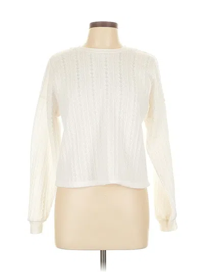 Pre-owned Urban Romantics Pullover Sweater In White