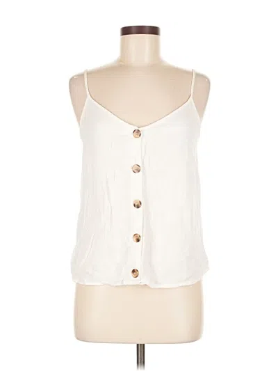 Pre-owned Urban Romantics Sleeveless Blouse In White