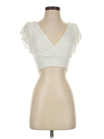 Pre-owned Urban Romantics Sleeveless Blouse In White
