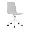 Urban Shop Linen Rolling Swivel Office Chair In Gray