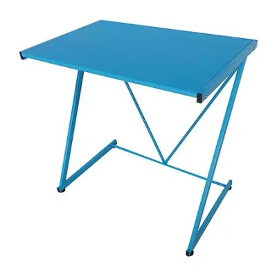 Urban Shop Z-shaped Student Desk In Blue