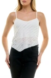 Urban Social Angled Ruffle Camisole In White