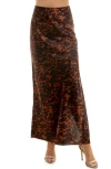 Urban Social Bias Cut Maxi Skirt In Leopard