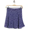 Urban Social Ditsy Print Skirt In Blue