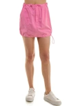 Urban Social Drawcord Miniskirt In Pink