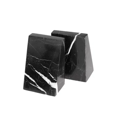 Urban Society Studio Eli Marble Bookends - Black