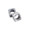 Urban Society Studio Grey Kai Marble Napkin Ring Set - Gray Marble In Gray