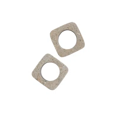 Urban Society Studio Kai Marble Napkin Ring Set - Rustic Green Marble
