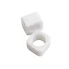 Urban Society Studio Kai Marble Napkin Ring Set - White Marble In White