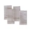 Urban Society Studio Neutrals Cloud Linen Napkin Set Of Four In Neutral