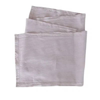 Urban Society Studio Pink / Purple Lavender Linen Table Runner In Pink/purple
