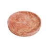 Urban Society Studio Raya Red Travertine Tray In Red