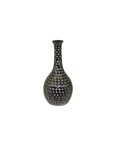 Urban Trends 15in Ceramic Vase In Black
