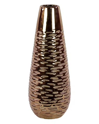 Urban Trends 17in Ceramic Vase In Gold
