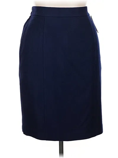 Pre-owned Urban Wool Wool Skirt In Blue