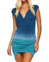Urban X Sexy Dress In Tie Die In Multi