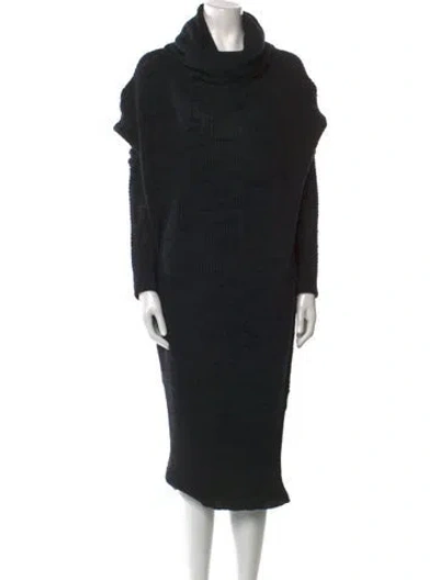 Pre-owned Urban Zen Cashmere Cowl Neck Sweater In Black
