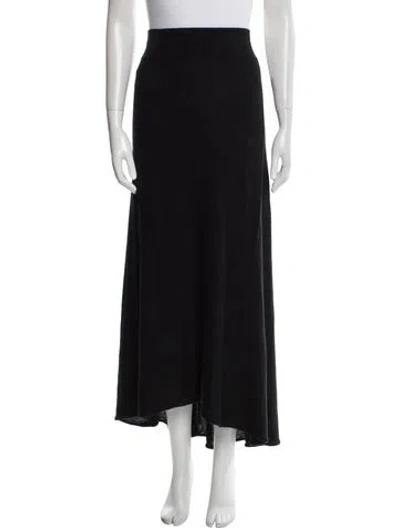 Pre-owned Urban Zen Cashmere Midi Length Skirt In Black