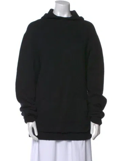 Pre-owned Urban Zen Cashmere Mock Neck Sweater In Black