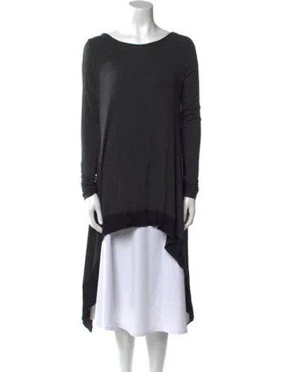 Pre-owned Urban Zen Cashmere Scoop Neck Sweater In Black