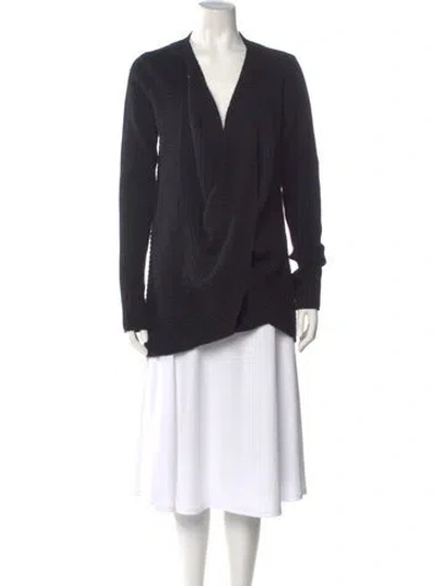 Pre-owned Urban Zen Cashmere V-neck Sweater In Black