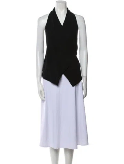 Pre-owned Urban Zen Cashmere V-neck Sweater In Black