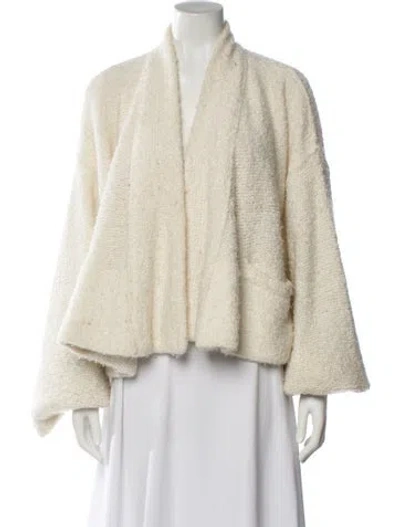 Pre-owned Urban Zen Cashmere V-neck Sweater In Neutral