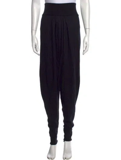Pre-owned Urban Zen Cashmere Wide Leg Pants In Black