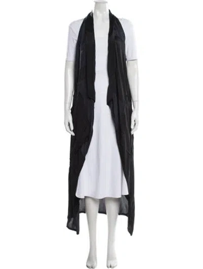 Pre-owned Urban Zen Colorblock Pattern Coat In Black