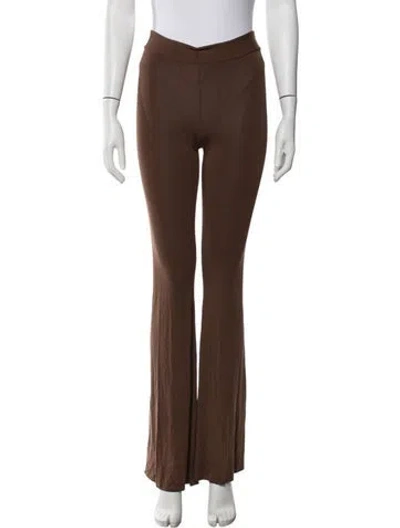 Pre-owned Urban Zen Flared Pants In Brown
