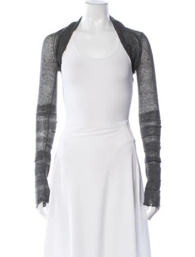 Pre-owned Urban Zen Hemp Bateau Neckline Sweater In Blue
