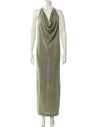 Pre-owned Urban Zen Hemp Long Dress W/ Tags In Green