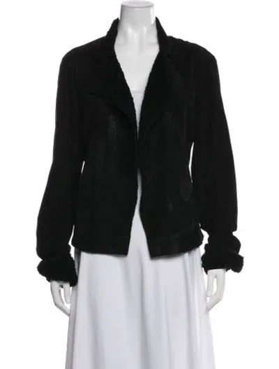 Pre-owned Urban Zen Lambskin Jacket In Black