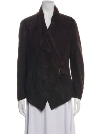 Pre-owned Urban Zen Lambskin Jacket In Black