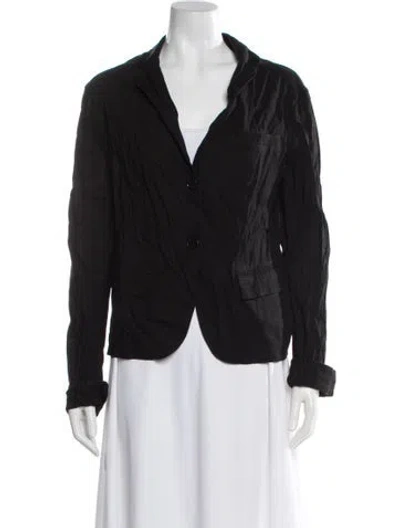 Pre-owned Urban Zen Linen Blazer In Black