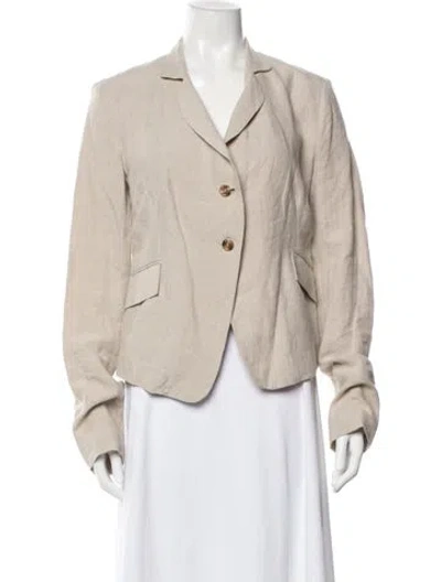 Pre-owned Urban Zen Linen Blazer In Neutral