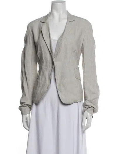 Pre-owned Urban Zen Linen Blazer W/ Tags In Grey