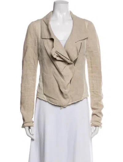 Pre-owned Urban Zen Linen Jacket In Neutrals