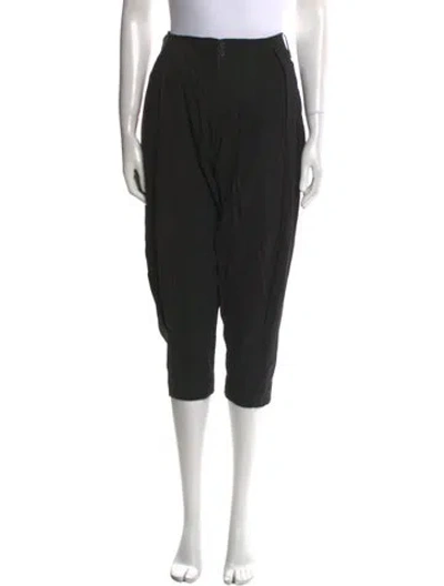 Pre-owned Urban Zen Linen Skinny Leg Pants In Black