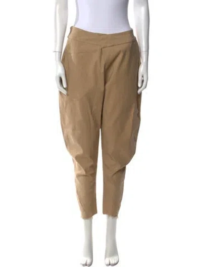 Pre-owned Urban Zen Linen Skinny Leg Pants In Neutral