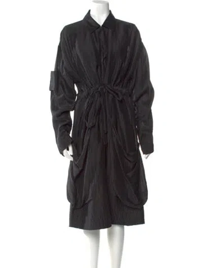 Pre-owned Urban Zen Midi Length Dress In Black